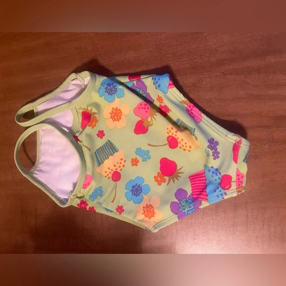 Absorba baby swim with ruffles 12M EUC like new - Picture 2 of 3